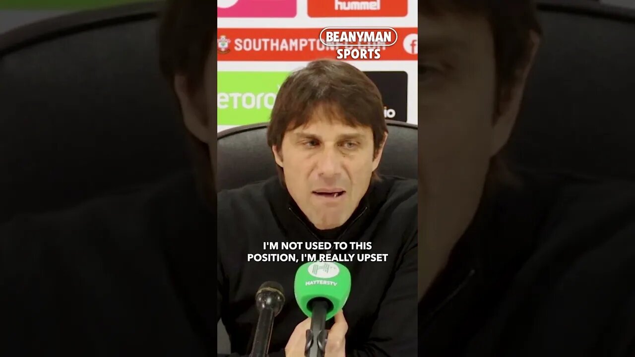 'I'm not used to this position! I'm really upset! Everybody take responsibility!' | Antonio Conte