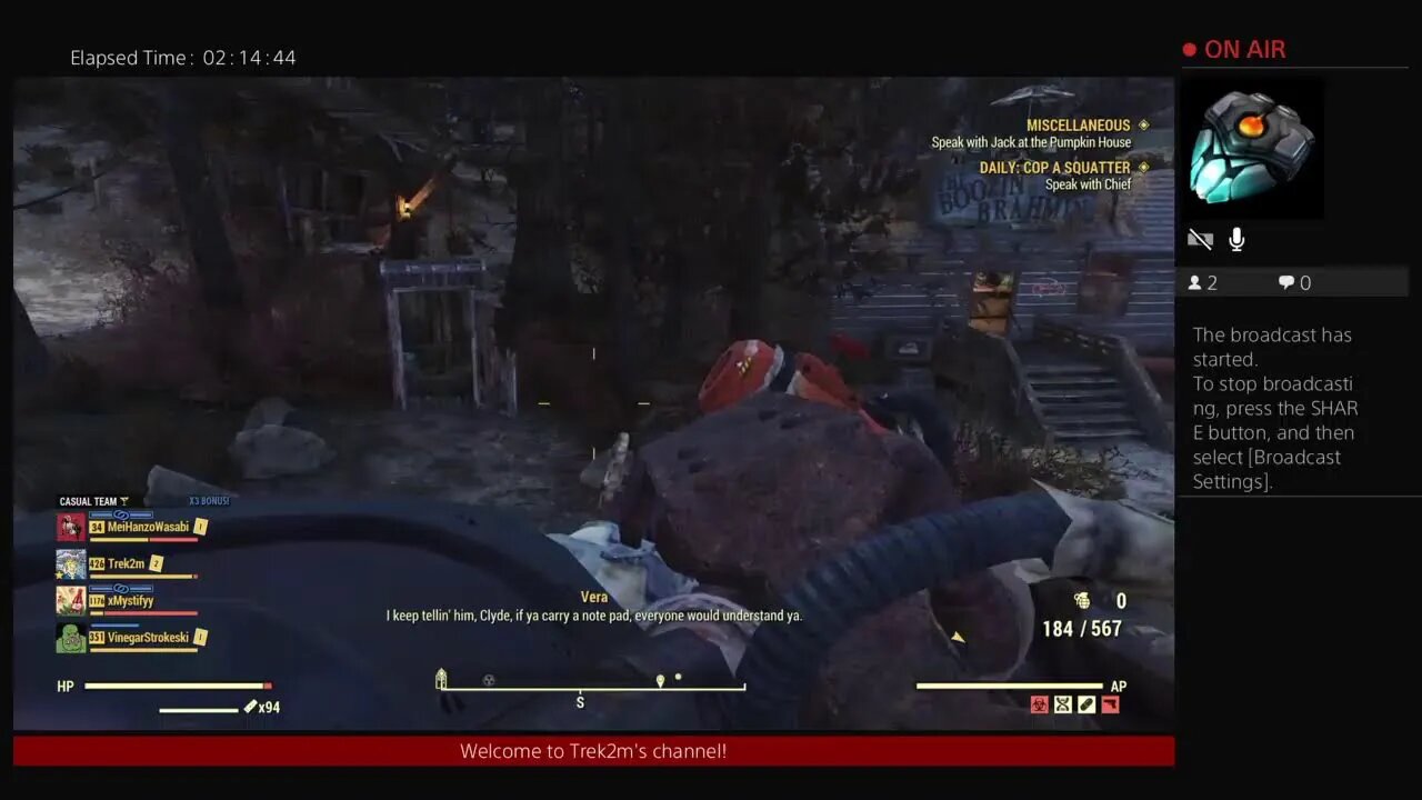 Fallout 76 Forever haunted by an Apocalyptic wasteland with Trek2m Day 867