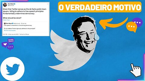 Verdadeiro motivo pelo qual Elon musk comprou o Twitter