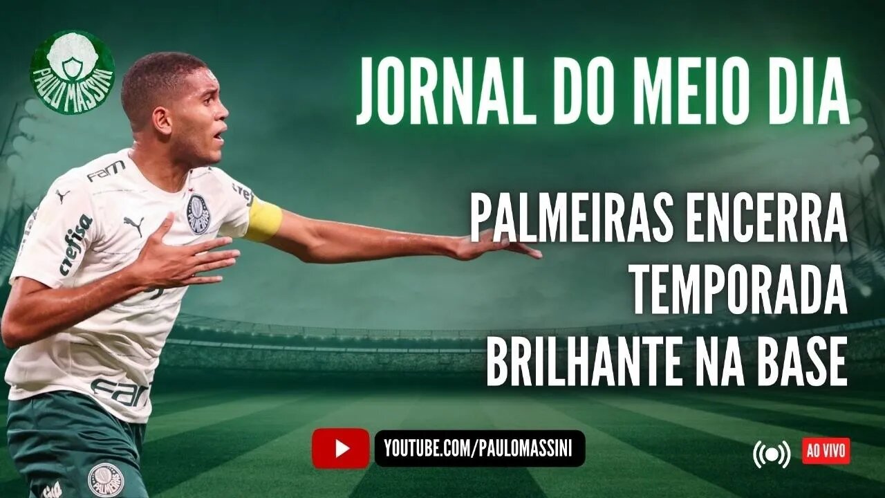 JORNAL DO MEIO-DIA - AO VIVO! PALMEIRAS TEM TEMPORADA QUASE PERFEITA NA BASE