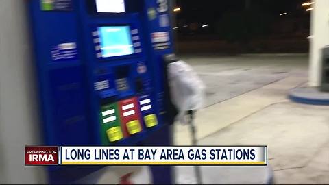 Floridians line up for fuel, prepare to evacuate ahead of Irma