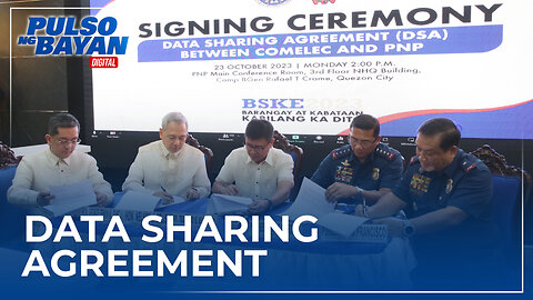 Data sharing agreement, nilagdaan ng PNP at COMELEC