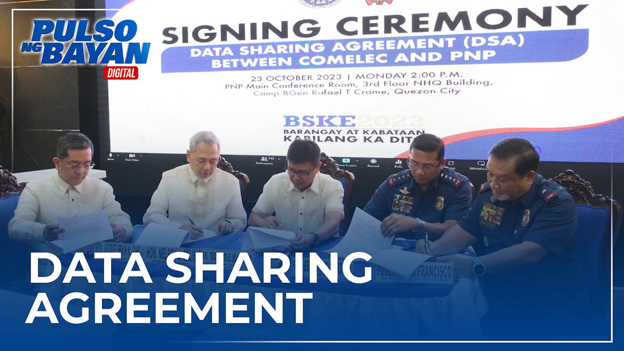 Data sharing agreement, nilagdaan ng PNP at COMELEC