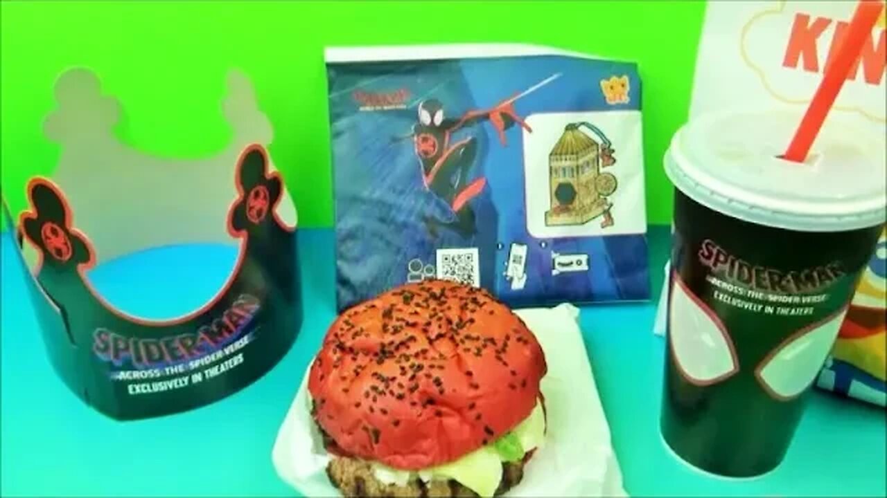 2023 SPIDER MAN ACROSS THE SPIDER VERSE BURGER KING TOY HUNT WITH FASTFOODTOYREVIEWS