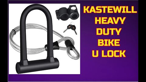 KASTEWILL Heavy Duty Bike U Lock with Cable