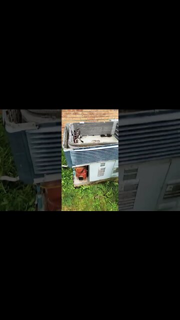 American standard package heat pump leaking refrigerant #hvac #leaking #hvacservice