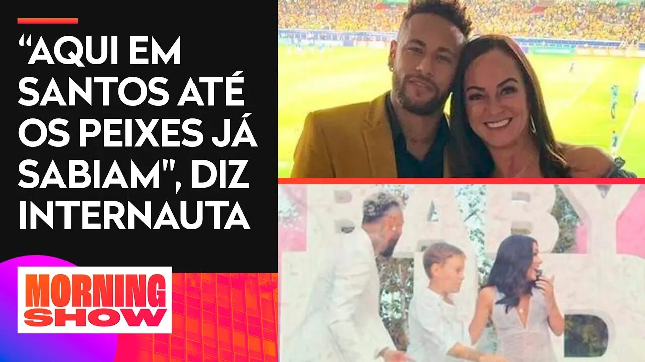 Mãe de Neymar é acusada de revelar sexo do bebê antes da hora