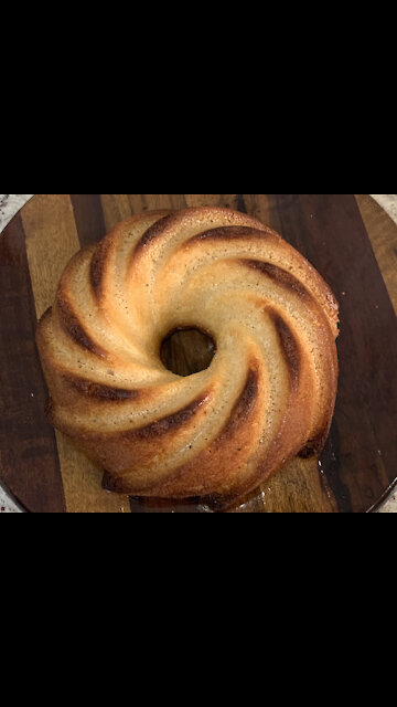 Brazilian Rice Cake made with simple ingredients, using uncooked rice and no flour