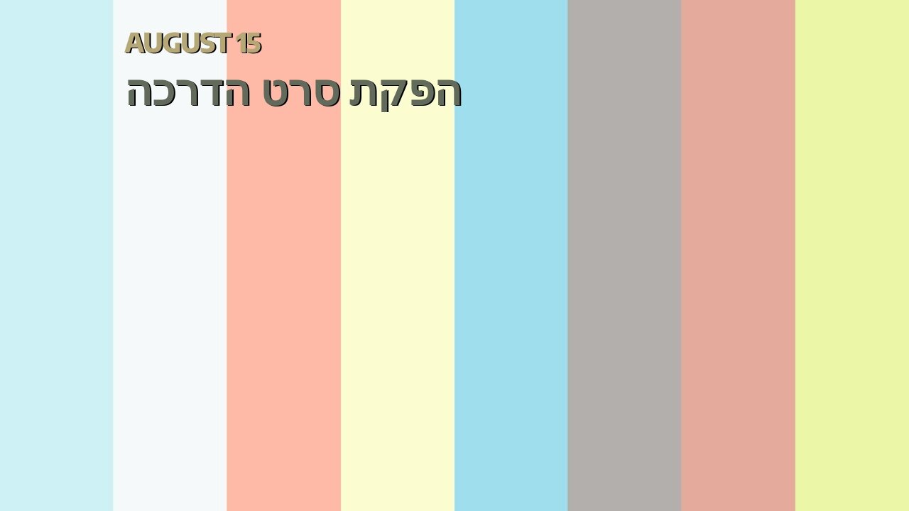 הפקת סרט הדרכה