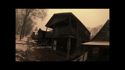 strange [FPV explore 1850s gold camp]