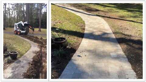 Paver Walkway Install