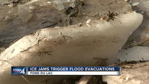 Ice jams trigger flood evacuations in Fond du Lac