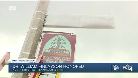 Street to be named after Dr. William Finlayson