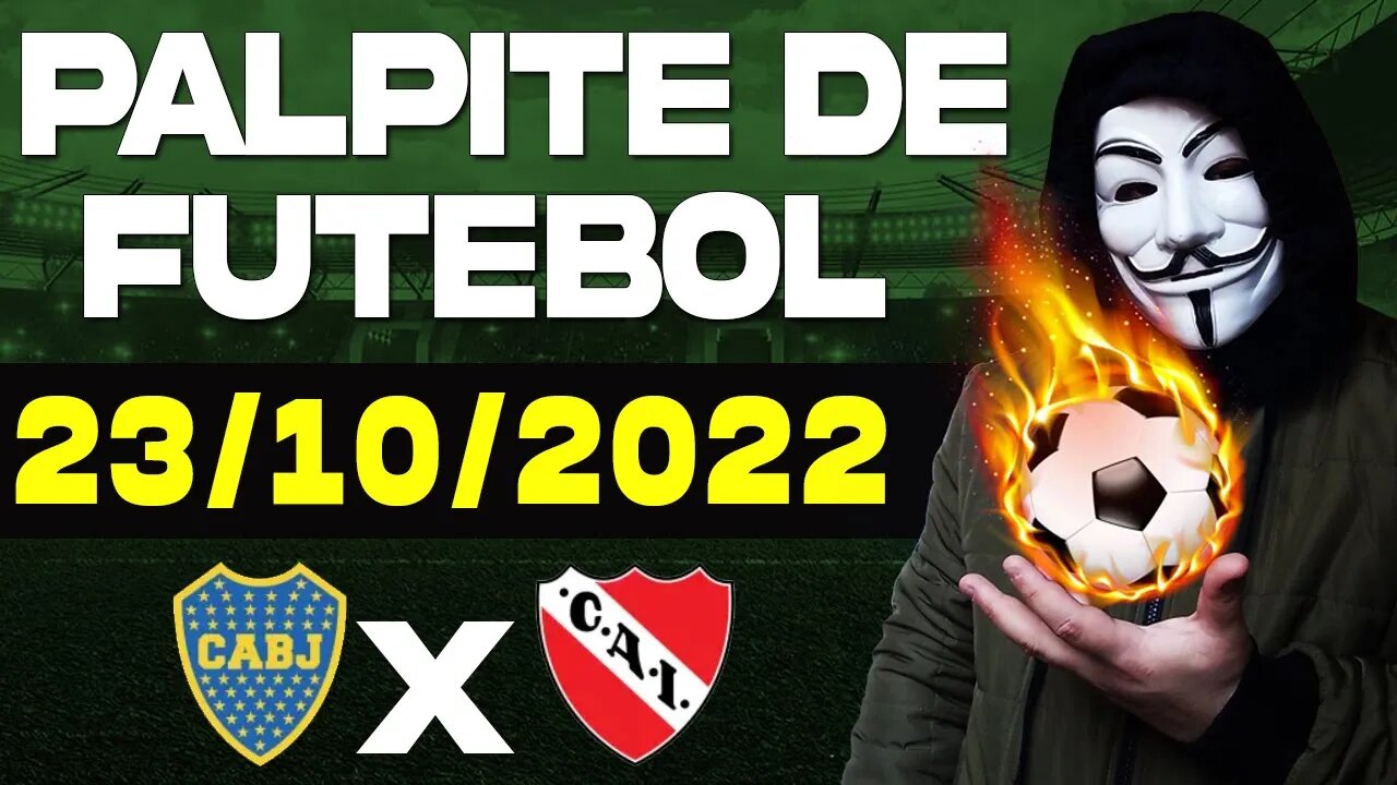 PALPITE DE FUTEBOL PARA HOJE DIA 23 10 2022 DOMINGO + BILHETE PRONTO