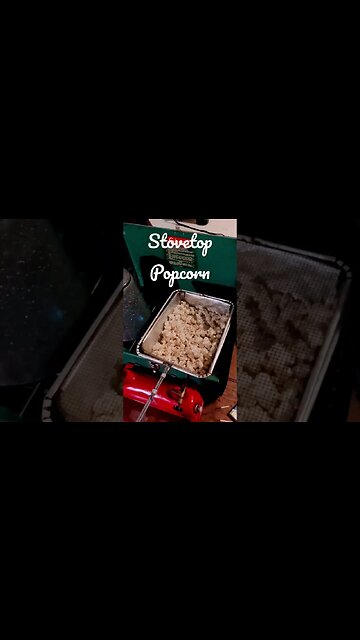 First time I used this #coleman #popcorn