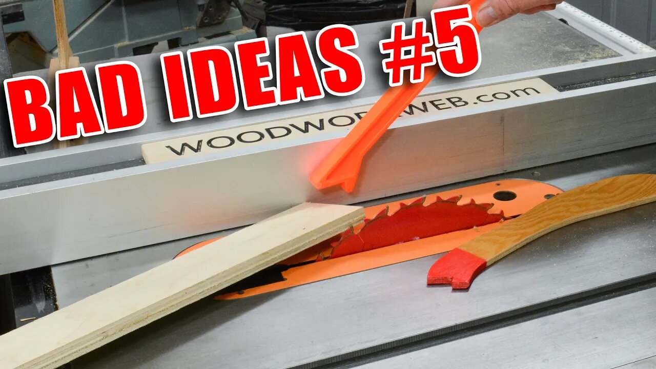 Bad Ideas in Woodworking Episode 5 / Workshop Fails