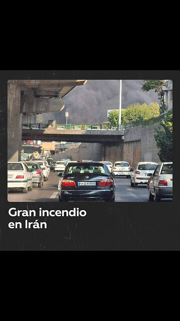 Incendio en una estructura del Ministerio de Defensa de Irán