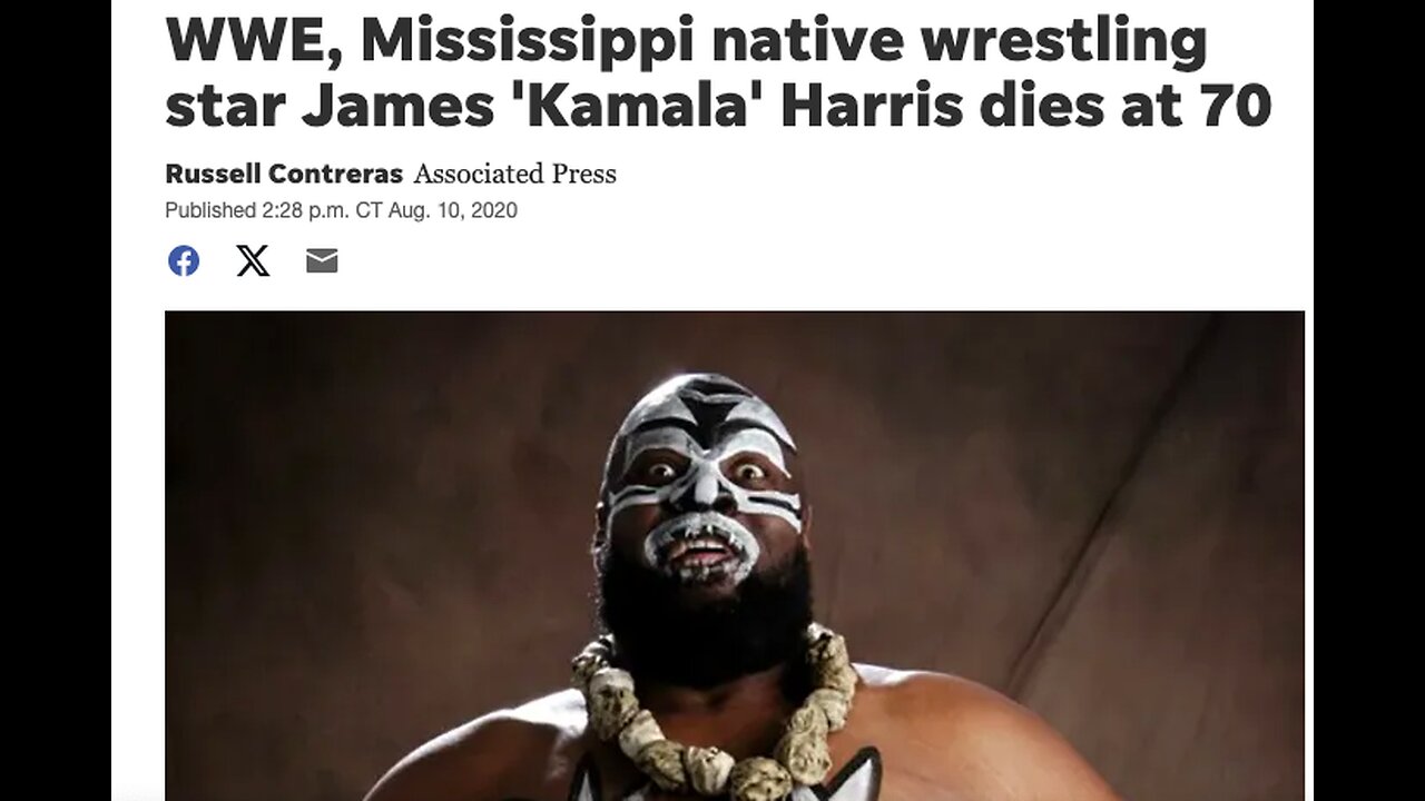 THE ONLY KAMALA HARRIS I HAVE EVER LIKED WAS A WRESTLER NAMED JAMES "KAMALA" HARRIS | R.I.P.