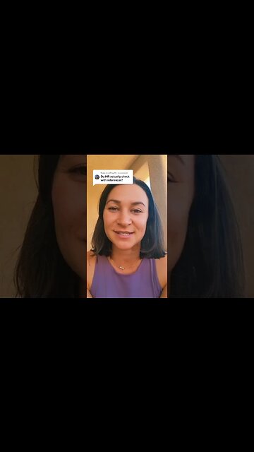 Do HR actually check references?