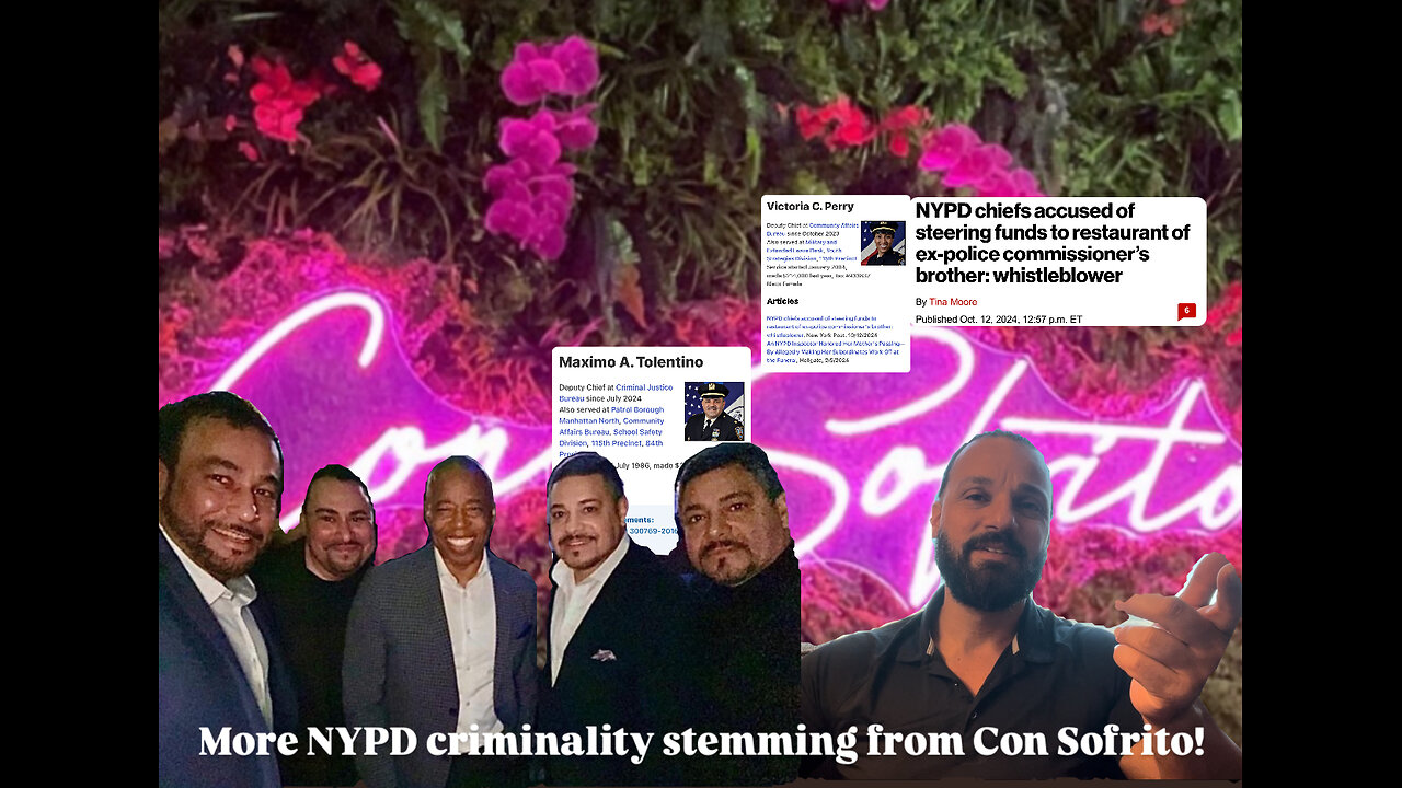 More NYPD criminality stemming from Con Sofrito! | Episode 25
