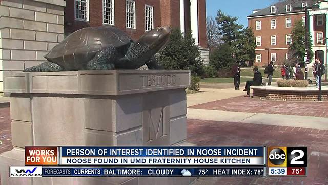 Detectives find person of interest for noose hung at UMD frat house