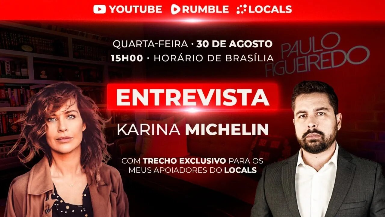 Karina Michelin e Paulo Figueiredo - AO VIVO nos Studios do Locals em Miami