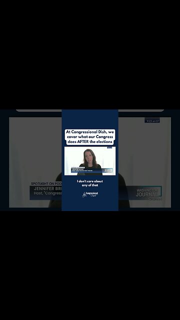 At Congressional Dish, we cover what our Congress does AFTER the elections