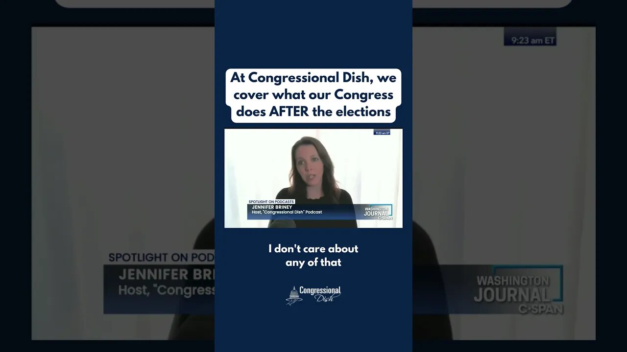 At Congressional Dish, we cover what our Congress does AFTER the elections