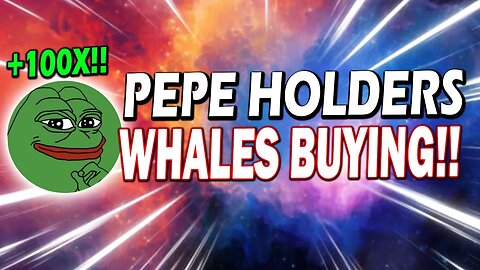 PEPE COIN HOLDERS!! WHALE BUYS $1,160,000 BAG OF PEPE COIN!! THIS IS MASSIVE!!