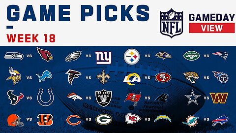 NFL Week 18 Game Picks