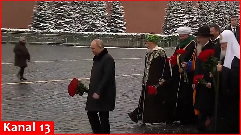 Putin places flowers at Red Square monument as Russia marks Unity Day