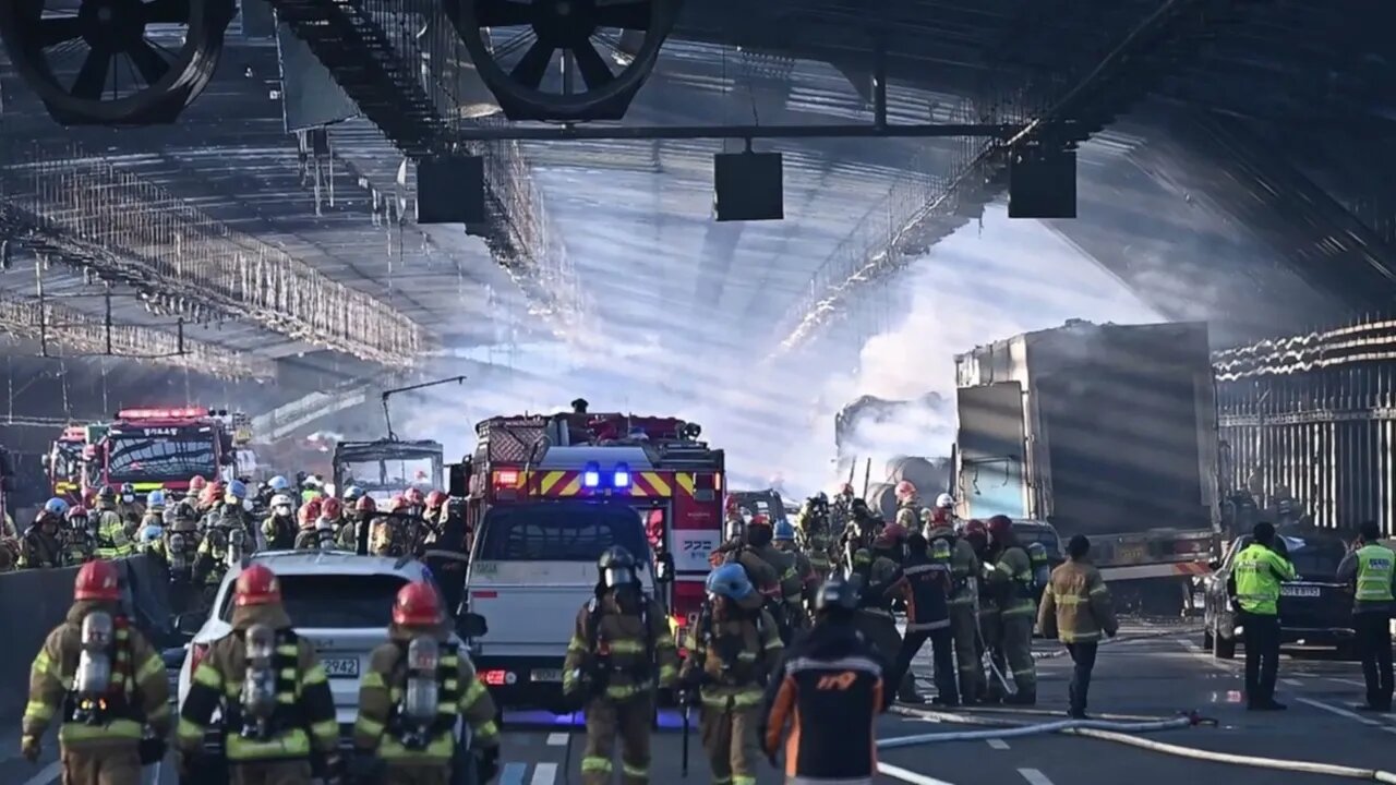 South Korea expressway tunnel fire: Huge inferno trapping drivers, 6 dead, 20 under treatment