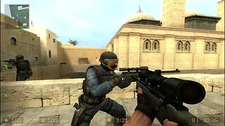 Counter Strike Source Dust 1 Bots #64 Only Sniper Rifles