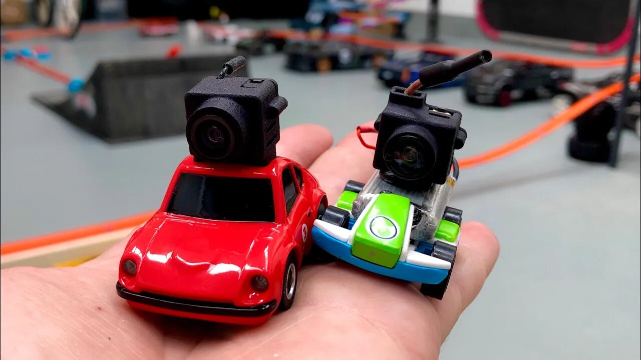 I Made an FPV Hot Wheels Mario Kart!