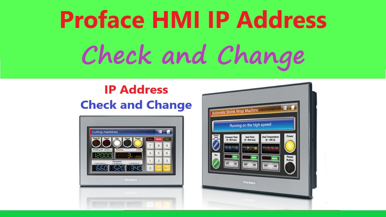 0066 - Proface HMI IP address - Check and change