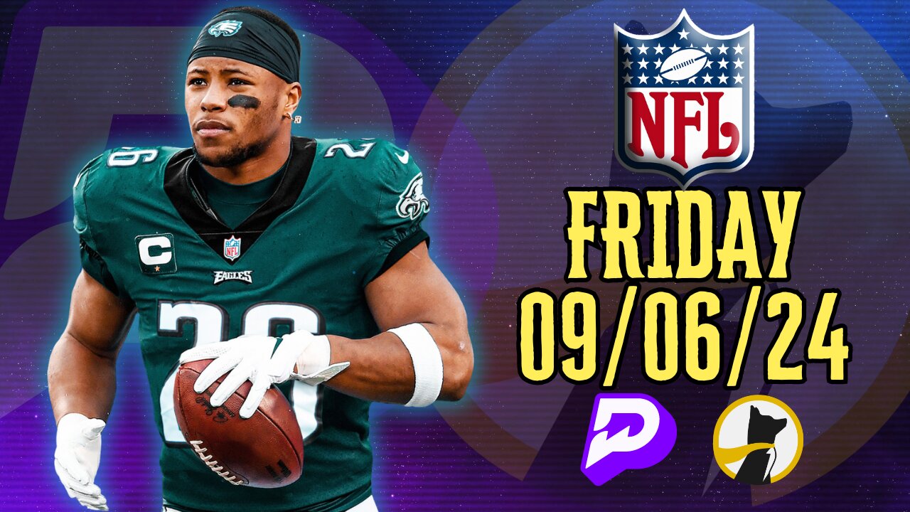 #UNDERDOGFANTASY | #PRIZEPICKS | BEST #NFL PLAYER PROPS FOR FRIDAY | 09/06/24 | #FOOTBALL | TODAY