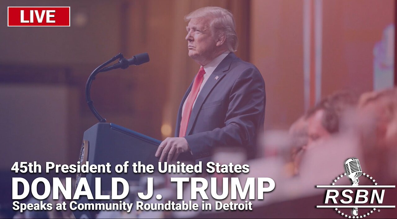 LIVE: President Trump Speaks at Community Roundtable in Detroit - 6/15/24