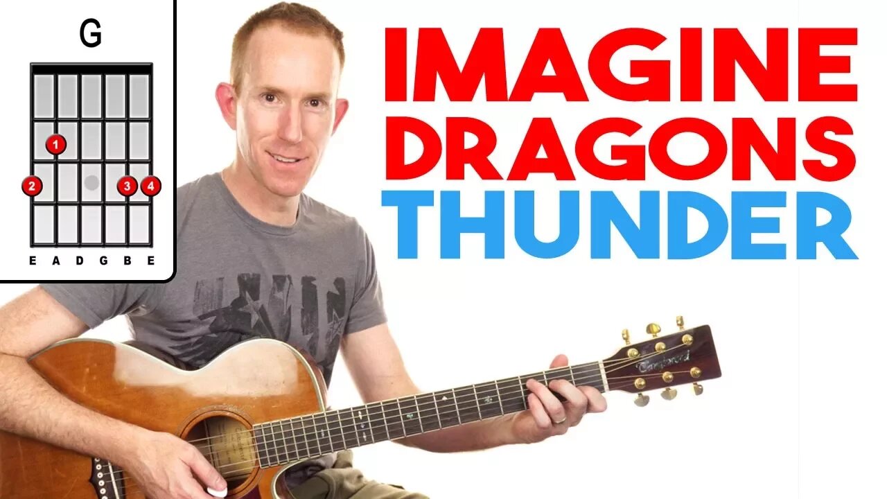 Thunder | Imagine Dragons | Guitar Lesson - Easy How To Play Acoustic Songs - Chords Tutorial