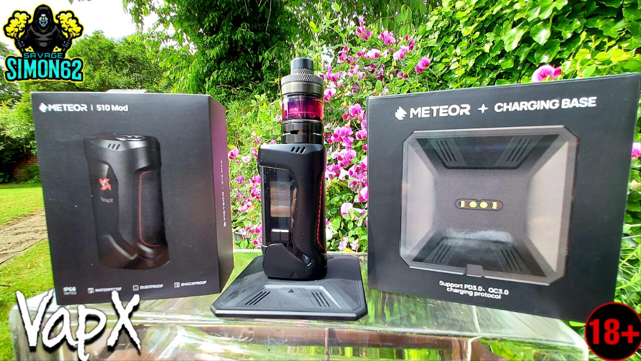 VAPX METEOR 510 MOD & CHARGING BASE 🔞 #vapx#meteor510mod#vape