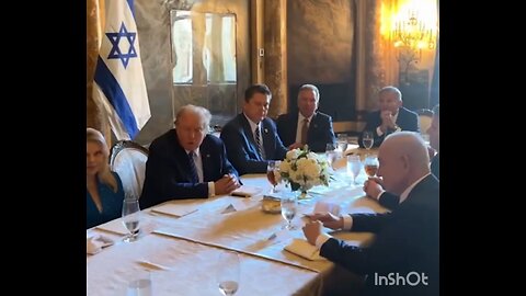 Trump sits with Netanyahu