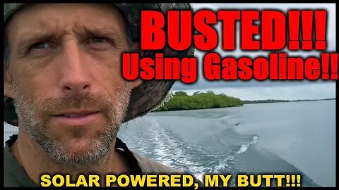 Solar inventor BUSTED! Using Gasoline!!!