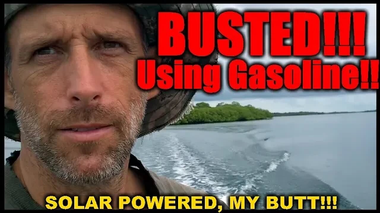 Solar inventor BUSTED! Using Gasoline!!!