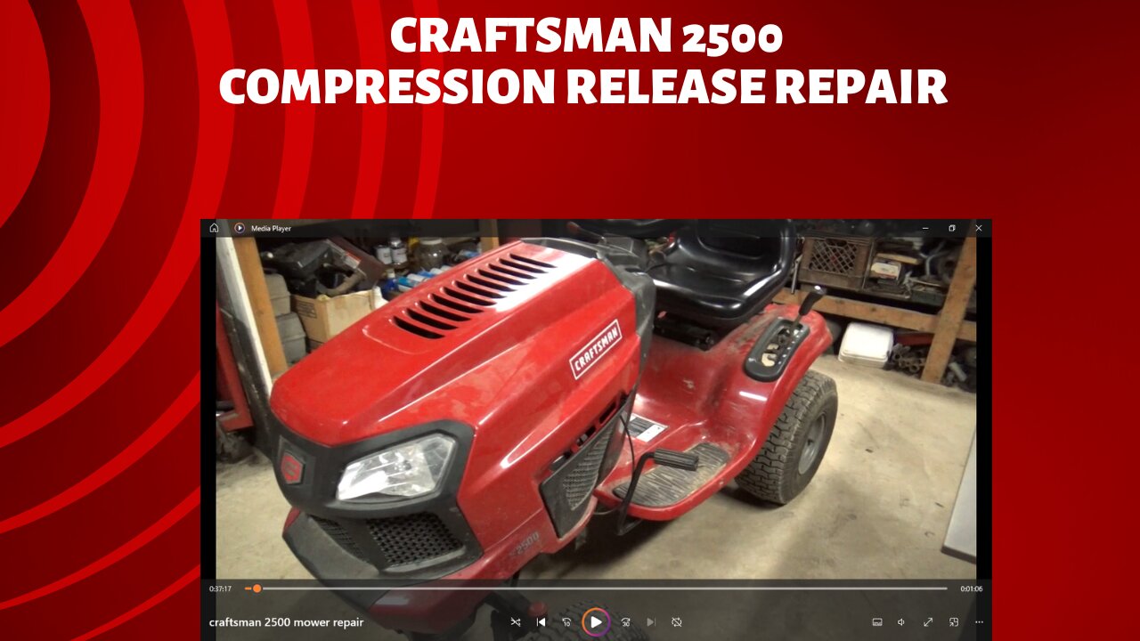 craftsman 2500 compression release lever repair