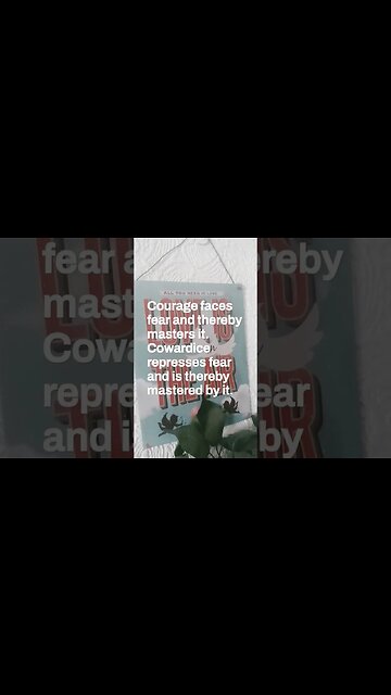 Courage faces fear 😨