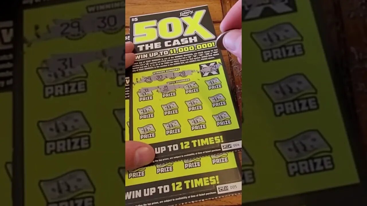 50X The Cash Florida Lottery Ticket Winner! #shorts #lottery