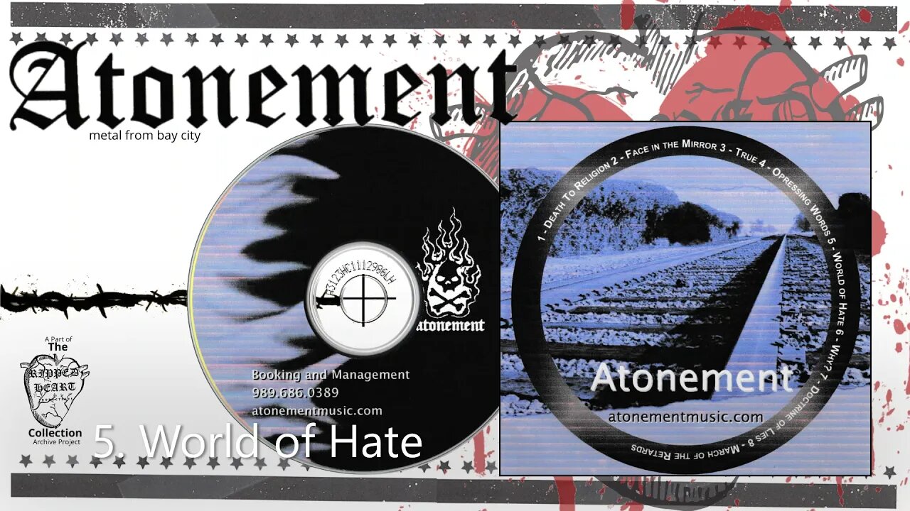 Atonement 💿 8-Song Demo. (Full 2003 CD EP). Bay City, Michigan Metal