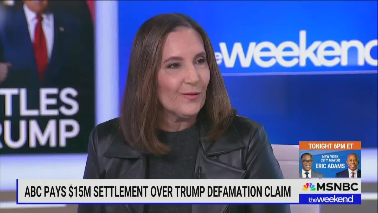 MSNBC Rips ABC-Trump Defamation Case Settlement, Says Comment for Which ABC Paid Trump $15 Million ‘Seems to Hold Up’