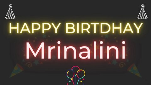 Happy Birthday to Mrinalini - Birthday Wish From Birthday Bash