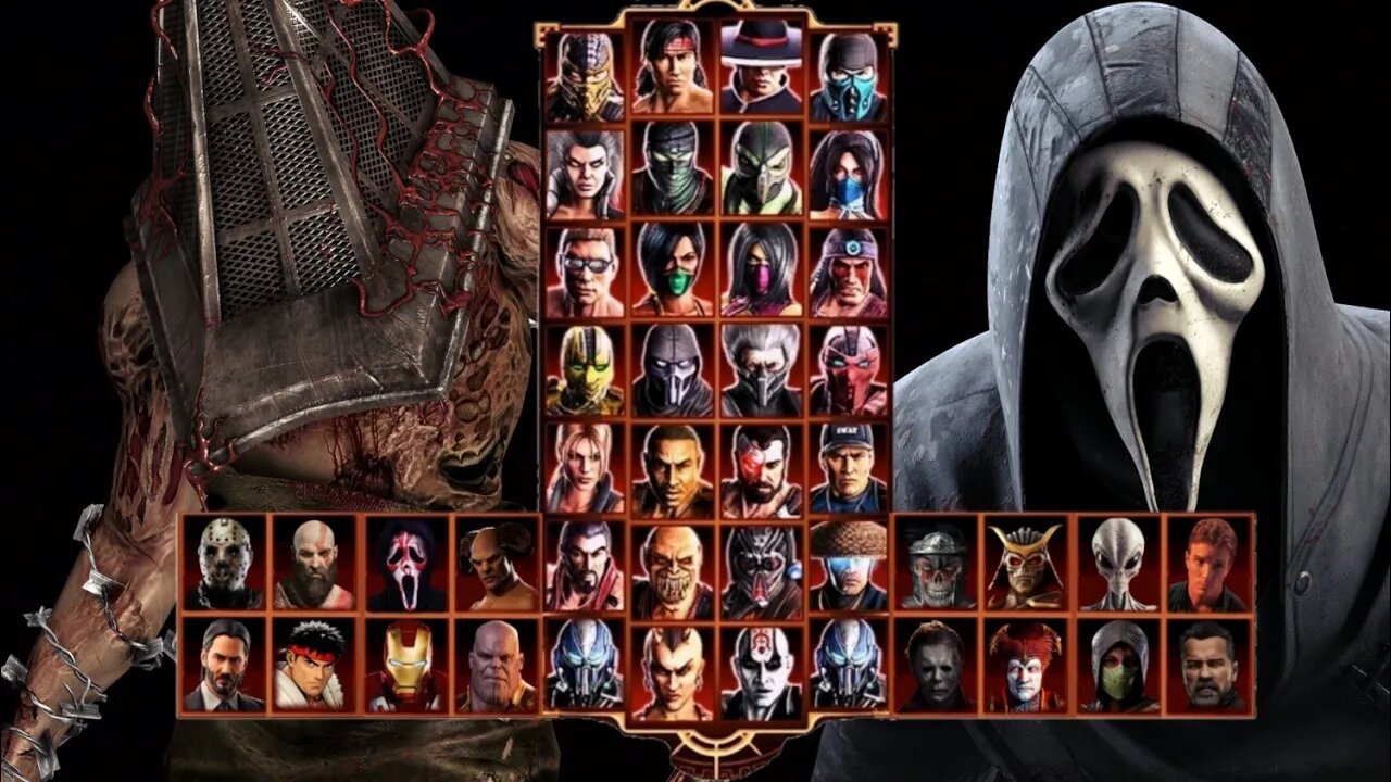 Pyramid Head Vs Ghostface - Mortal Kombat 9 Mod