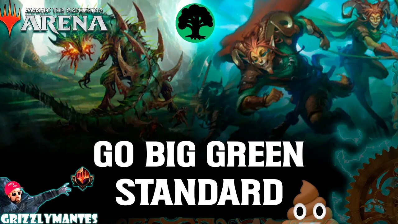 🟢💩🟢GO BIG GREEN🟢💩🟢|| Wilds of Eldraine || [MTG Arena] Bo1 Mono Green Ramp Aggro Jank Standard Deck